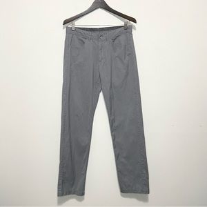 Calvin Klein Gray Cotton Straight Leg Pants